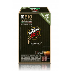 Café capsule 100% Arabica biologique compostable Vergnano